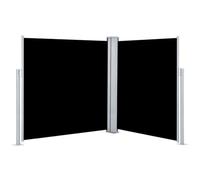 VIDAXL - Tenda Da Sole Laterale Retrattile Nera 140x600 Cm