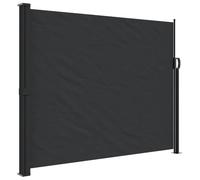 vidaXL Tenda da Sole Laterale Retrattile Nera 160x600 cm