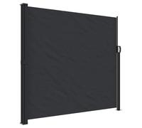 vidaXL Tenda da Sole Laterale Retrattile Nera 180x500 cm