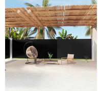 vidaXL Tenda da Sole Laterale Retrattile Nera 200x1200 cm