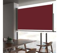 vidaXL Tenda da Sole Laterale Retrattile per Patio 140x300 cm Rossa
