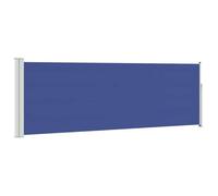 vidaXL Tenda da Sole Laterale Retrattile per Patio Privacy Automatica Schermo Parasole Frangivento 100x300 cm in Tessuto PU Blu Telaio in Ferro