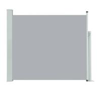 vidaXL Tenda da Sole Laterale Retrattile per Patio Privacy Automatica Schermo Parasole Frangivento 100x300 cm in Tessuto PU Grigia Telaio in Ferro