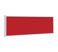 vidaXL Tenda da Sole Laterale Retrattile per Patio Privacy Automatica Schermo Parasole Frangivento 100x300 cm in Tessuto PU Rossa Telaio in Ferro
