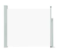vidaXL Tenda da Sole Laterale Retrattile per Patio Privacy Automatica Schermo Parasole Frangivento 100x300 cm in Tessuto PU Crema Telaio in Ferro