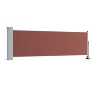 vidaXL Tenda Laterale Retrattile per Patio 80x300 cm Marrone