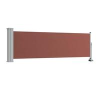 vidaXL Tenda Laterale Retrattile per Patio 80x300 cm Marrone