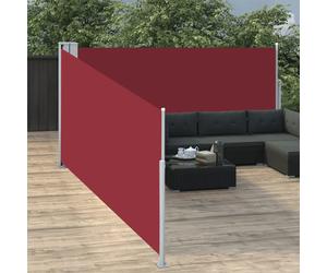 vidaXL Tenda da Sole Laterale Retrattile Rossa 100x1000 cm