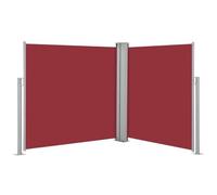 VIDAXL - Tenda Da Sole Laterale Retrattile Rossa 100x600 Cm