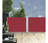vidaXL Tenda da Sole Laterale Retrattile Rossa 120x1000 cm