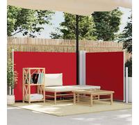 vidaXL Tenda da Sole Laterale Retrattile Rossa 120x600 cm