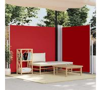 vidaXL Tenda da Sole Laterale Retrattile Rossa 180x600 cm