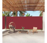 vidaXL Tenda da Sole Laterale Retrattile Rossa 220x1000 cm