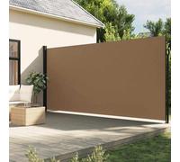 vidaXL Tenda da Sole Laterale Retrattile Tortora 220x500 cm, Schermo Privacy da Giardino, Schermo Privacy da Balcone, Tenda da Sole