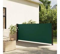 vidaXL Tenda da Sole Laterale Retrattile Verde Scuro 140x600 cm