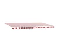 vidaXL Tenda da Sole Manuale a Braccio a Righe Rosse e Bianche, 600 x 350 cm, Perfetta per Esterni. Ideale per Patio, balconi, e per proteggerti dal Sole. Resistente alle intemperie e ai Raggi UV.