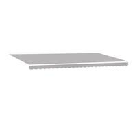 vidaXL Tenda da Sole Manuale Retrattile Grigia Chiara 600 x 350 cm, Resistente ai Raggi UV e Waterproof. Perfetta per Creare Ombra in Giardino o sul Balcone. Ideale Come Copertura per Il Patio e per