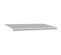 vidaXL Tenda da Sole Manuale Retrattile Grigia Chiara 600 x 350 cm, Resistente ai Raggi UV e Waterproof. Perfetta per Creare Ombra in Giardino o sul Balcone. Ideale Come Copertura per Il Patio e per