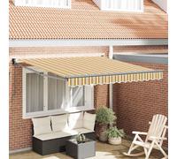 vidaXL Tenda da sole manuale retrattile Striscia multicolore 350x250 cm