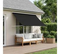 vidaXL Tenda da Sole Nero 300 x 150 cm