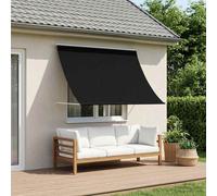 vidaXL Tenda da Sole Nero 400 x 150 cm