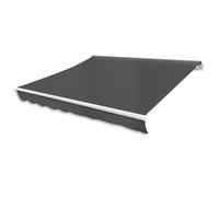 vidaXL Tenda da Sole Pieghevole Motorizzata 400 cm Antracite