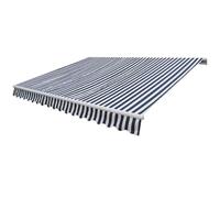 vidaXL Tenda da Sole Pieghevole Motorizzata 400 cm Blu/Bianca