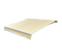vidaXL Tenda da Sole Pieghevole Motorizzata 400 cm Gialla/Bianca