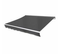 vidaXL Tenda da Sole Pieghevole Motorizzata 400cm Antracite Parasole Paravento