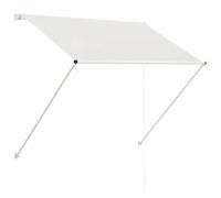 vidaXL Tenda da Sole Retrattile 150x150 cm in Acciaio Crema Tendone Parasole