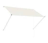 vidaXL Tenda da Sole Retrattile 200x150 cm Crema Tela Parasole Ombreggiante