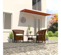 vidaXL Tenda da Sole Retrattile 300x150 cm Arancione e Marrone