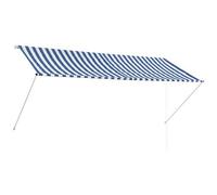 vidaXL Tenda da Sole Retrattile 300x150 cm Blu e Bianco