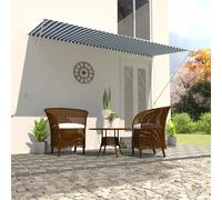 vidaXL Tenda da Sole Retrattile 300x150 cm Blu e Bianco