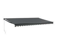 vidaXL Tenda da Sole Retrattile Antracite 5x3 m in Tessuto e Alluminio