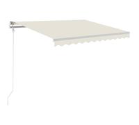 vidaXL Tenda da Sole Retrattile Automatica 300x250 cm Crema