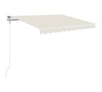 vidaXL Tenda da Sole Retrattile Automatica 350x250 cm Crema