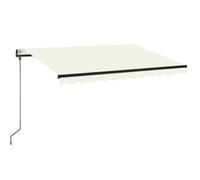 vidaXL Tenda da Sole Retrattile Automatica 350x250 cm Crema