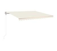 vidaXL Tenda da Sole Retrattile Automatica 400x350 cm Crema