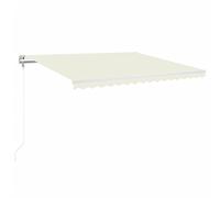 vidaXL Tenda da Sole Retrattile Automatica 400x350 cm Crema