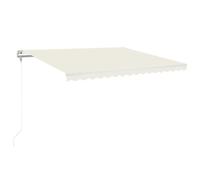 vidaXL Tenda da Sole Retrattile Automatica 450x350 cm Crema