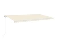 VIDAXL - Tenda da Sole Retrattile Automatica 600x350 cm Crema