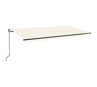 VIDAXL - Tenda da Sole Retrattile Automatica 600x350 cm Crema