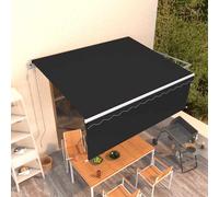 vidaXL Tenda da Sole Retrattile Automatica con Parasole 4x3m Antracite