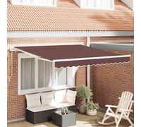 vidaXL Tenda da Sole Retrattile Automatica Marrone 300x250 cm
