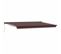vidaXL Tenda da Sole Retrattile Automatica Marrone 500x300 cm