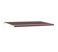 vidaXL Tenda da Sole Retrattile Automatica Marrone 600x300 cm