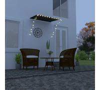 vidaXL Tenda da Sole Retrattile con LED 150x150 cm Antracite