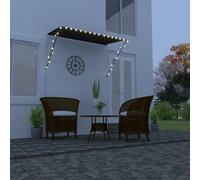 vidaXL Tenda da Sole Retrattile con LED 250x150 cm Antracite