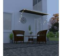 vidaXL Tenda da Sole Retrattile con LED 300x150 cm Antracite